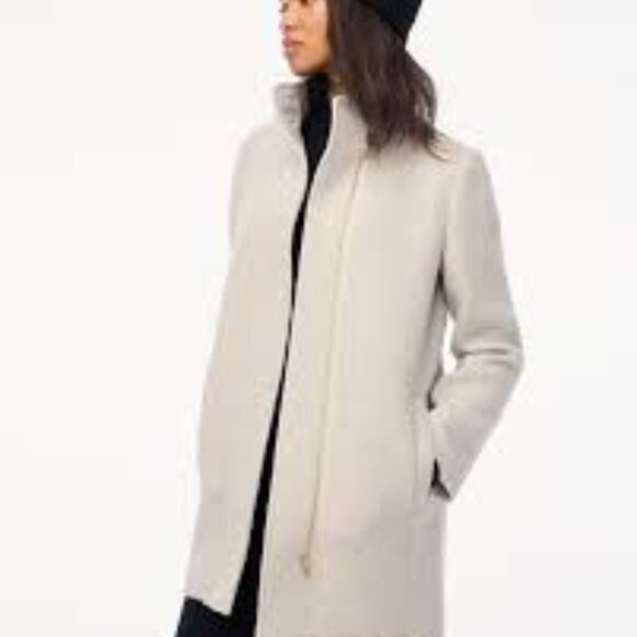 NWT J Crew Factory City coat with button neck size 4 - Picture 2 of 8